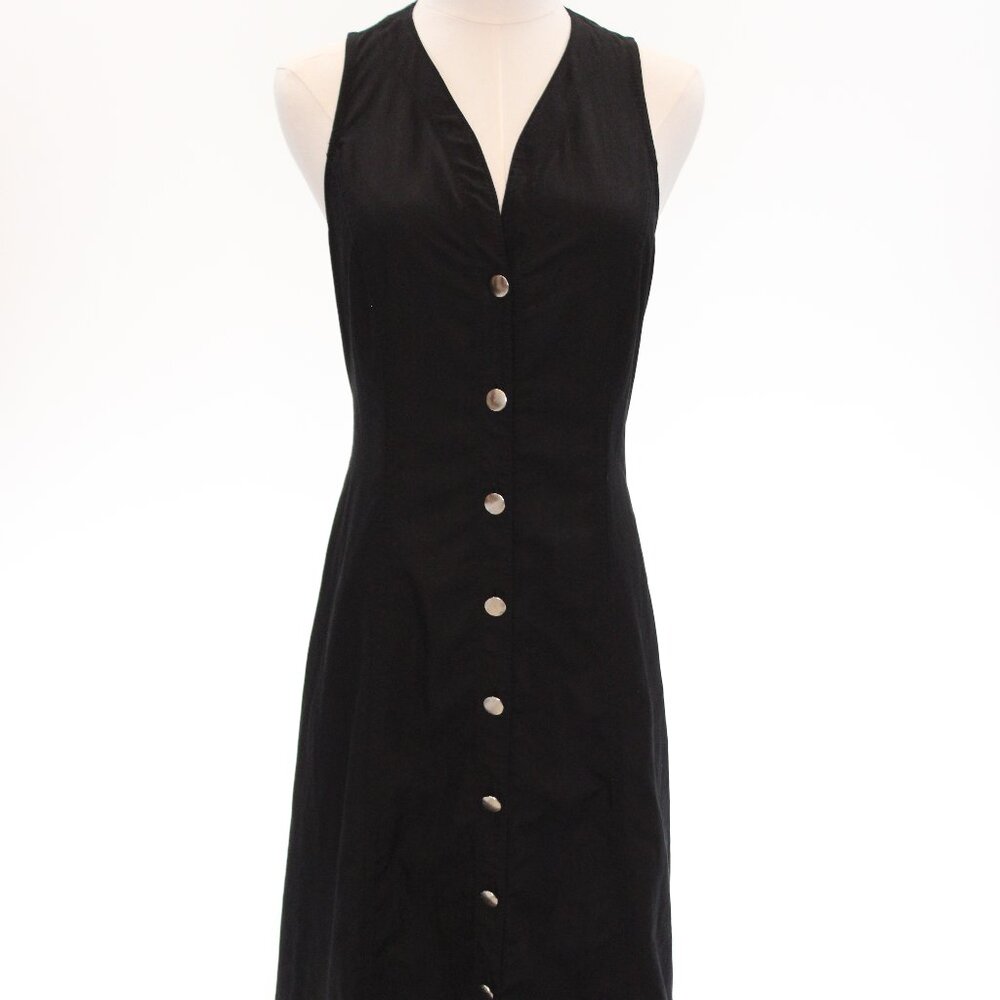 Proenza Rumbled Button Front Midi Dress Size 6 - Picture 2 of 12